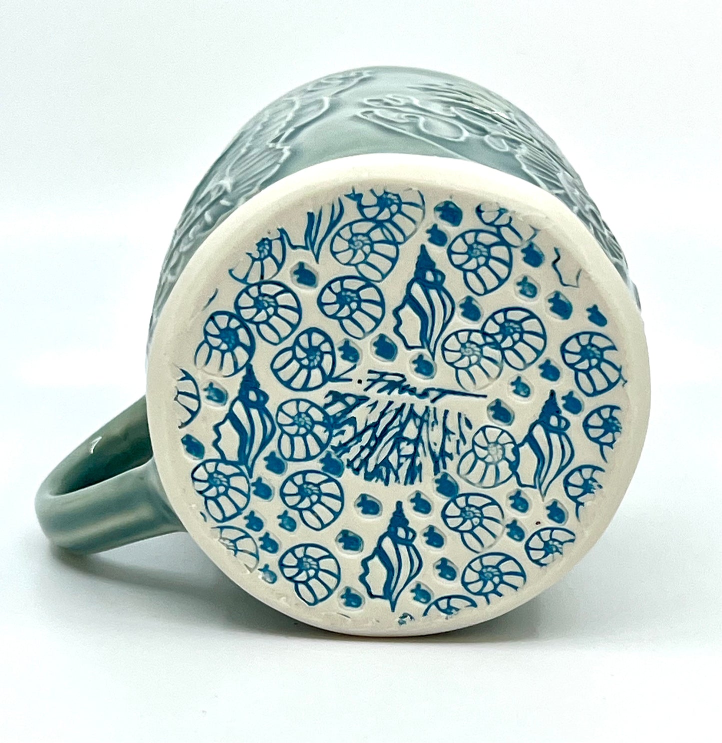 Dusty Blue Seahorse Mug